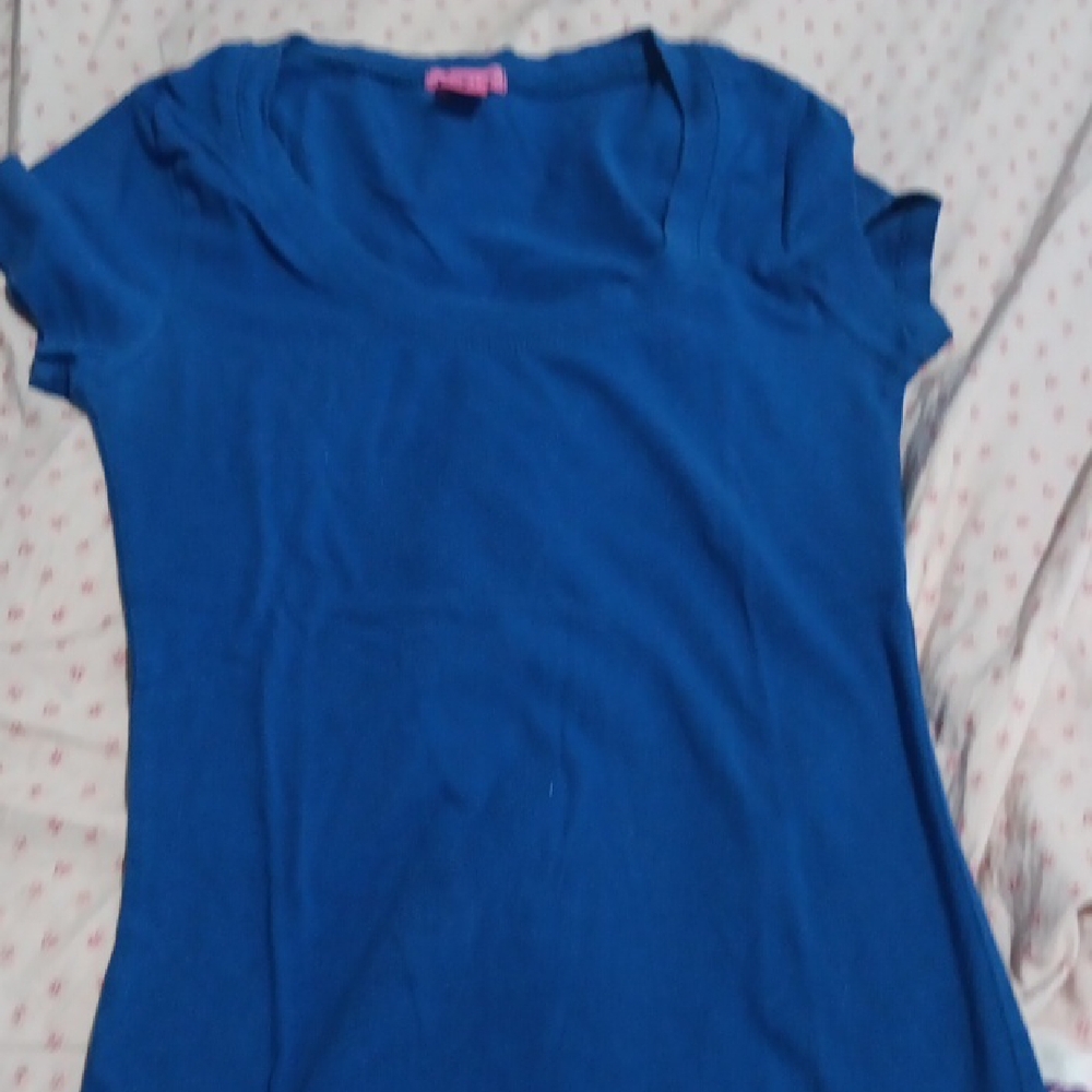 Love Peace Hope Blue Women's Top Size Medium